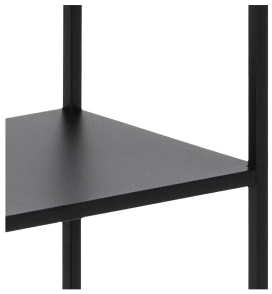 Черна метална библиотека 70x185 cm Newcastle – Actona