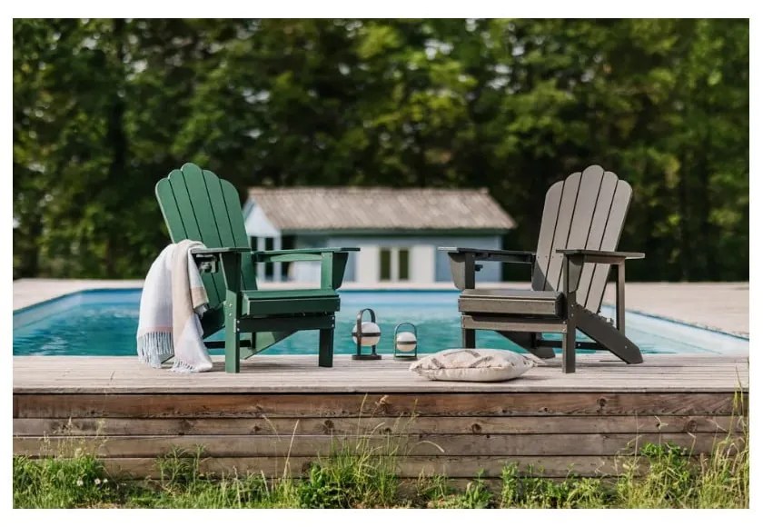 Кафяво пластмасово градинско кресло Adirondack – Bonami Selection