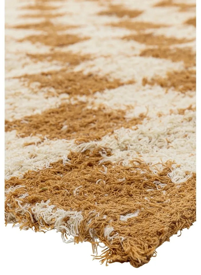 Бежов/кехлибарен памучен килим 140x200 cm Chola – Bloomingville