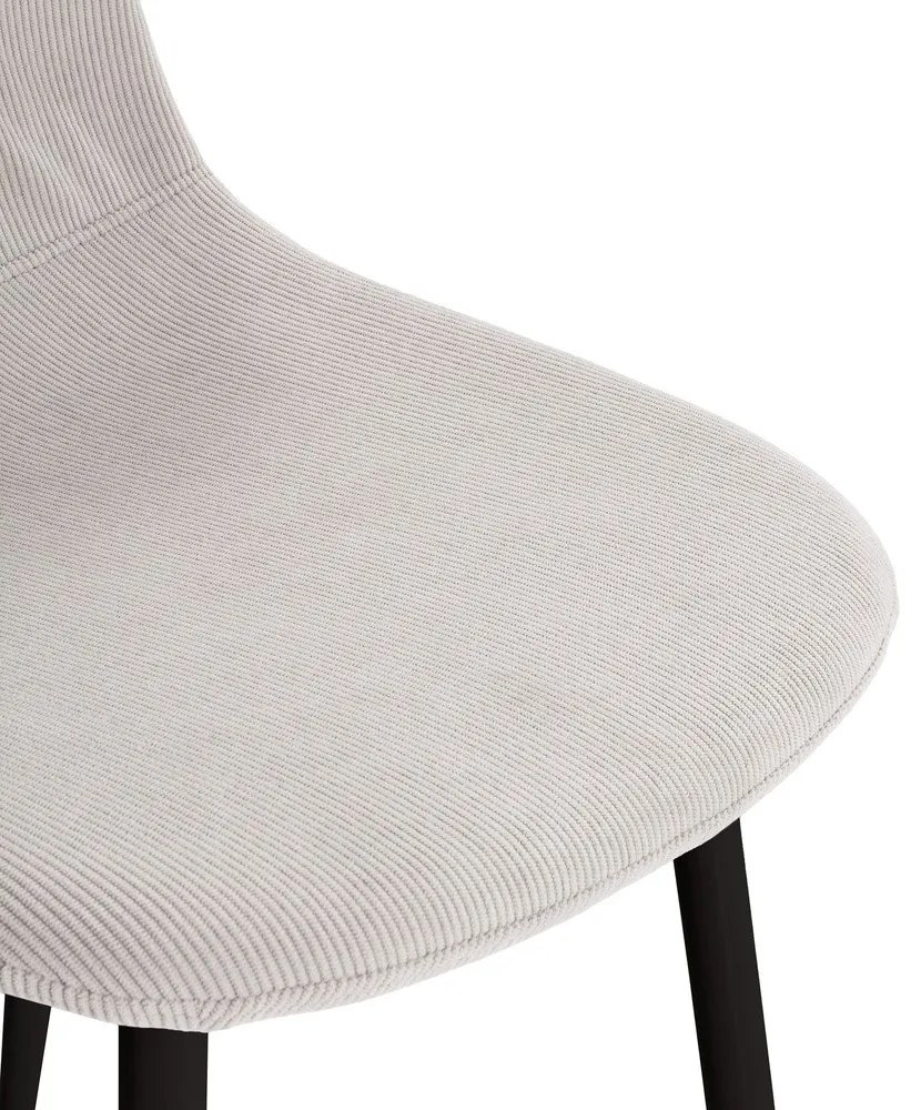 Кремави тапицирани трапезни столове в комплект 4 бр. Minka – Marckeric