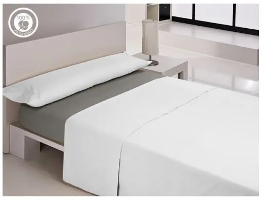 Регулируем чаршаф с ластик Happy Home LISOS COTTON Сив 135 легло