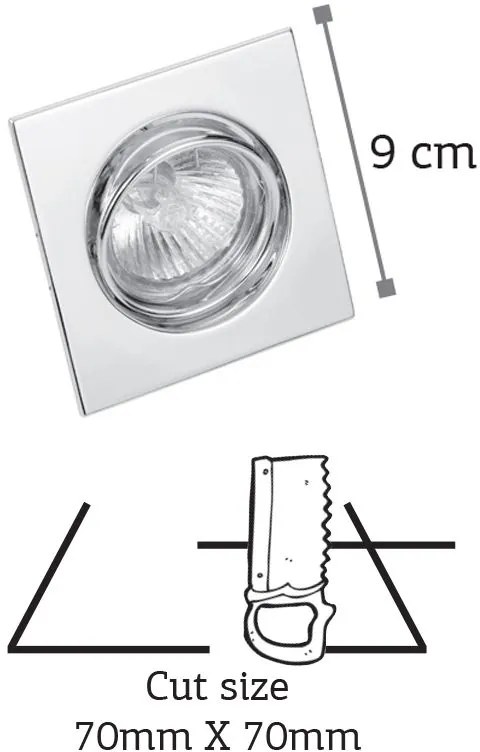 Вдлъбнато място InLight 43278-White