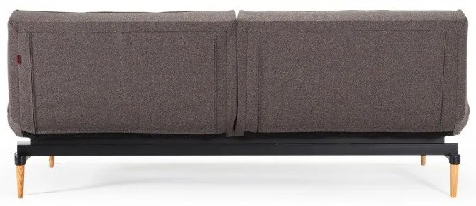 Тъмносив разтегателен диван с дървена основа Flashtex Dark Grey Splitback - Innovation
