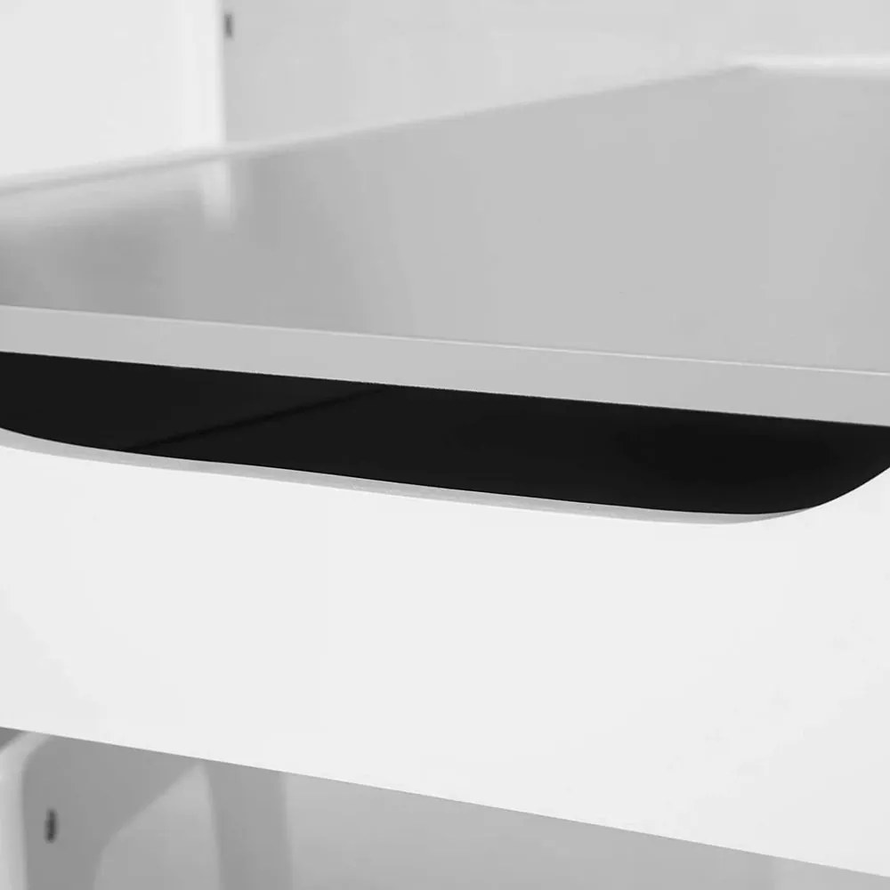 GINGER HOME К-кт дървена маса с 2 столчета 2в1 WHITE/GREY