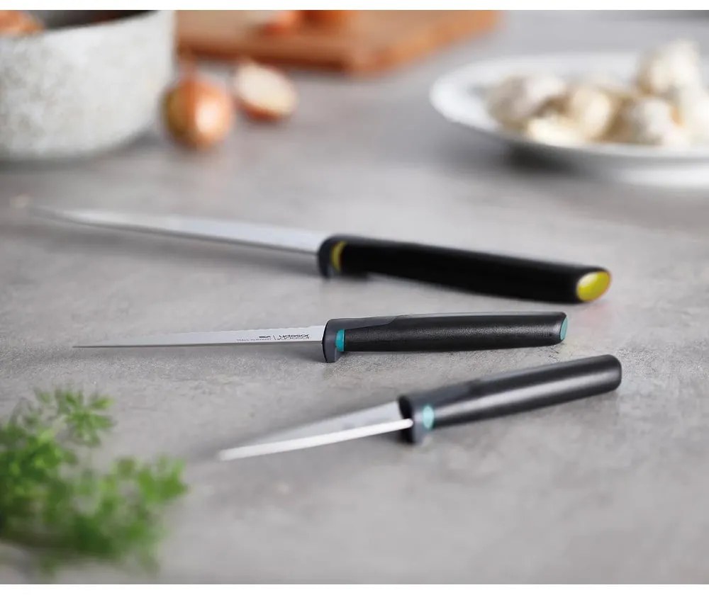 Комплект ножове с покритие 3 бр. от неръждаема стомана Elevate – Joseph Joseph