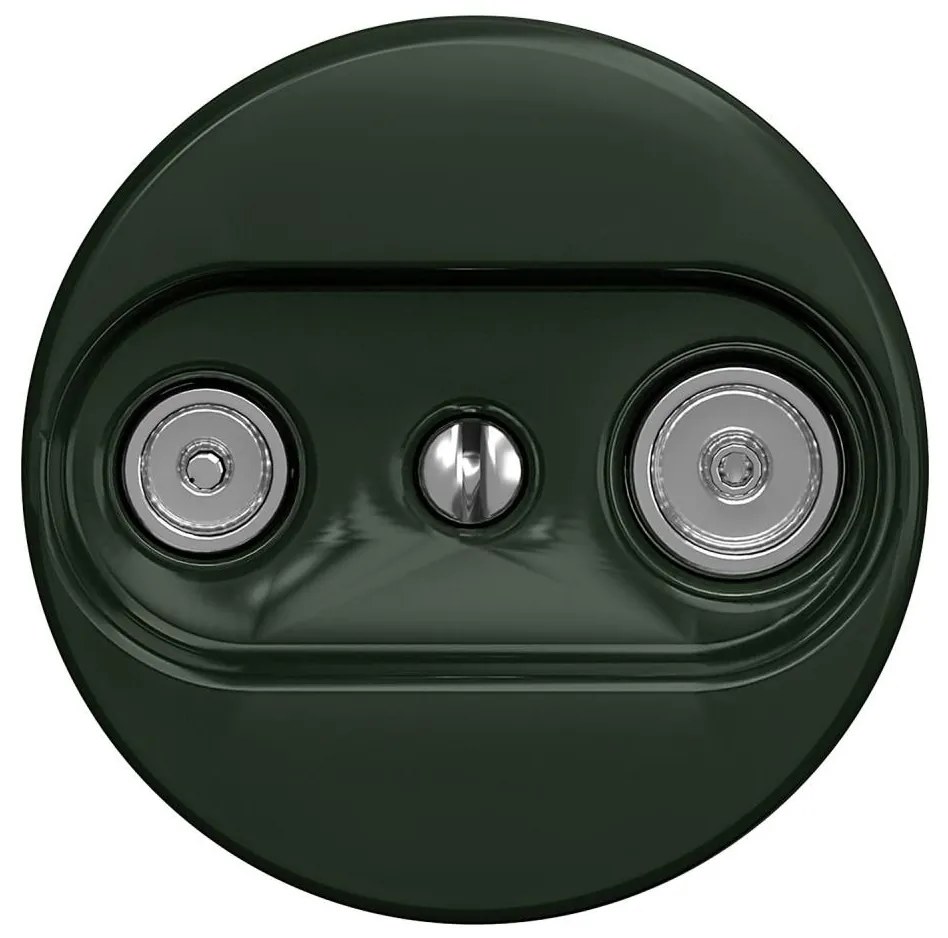 Kliklap - Ретро TV+R участващ контакт без рамка, зелен, пр.