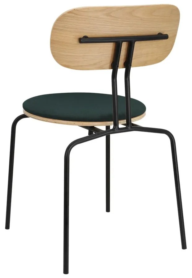 Тъмнозелено-черен трапезен стол Curious - UMAGE