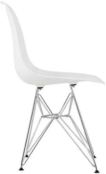 Кухненски стол Fiore Metal-Бял (4) парчета