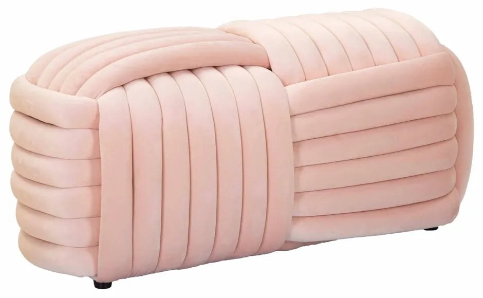 Светлорозова кадифена пейка Softy – Mauro Ferretti