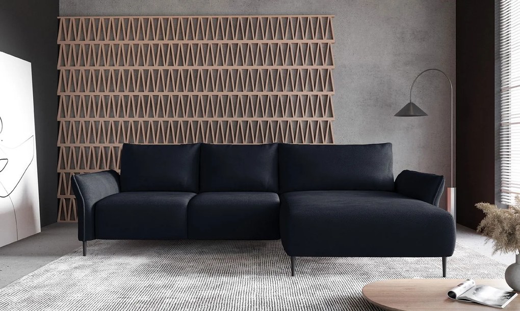 Ъглов диван Джозефин-антрацит-десен