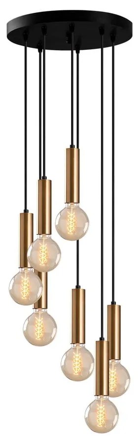 Черно и златисто висящо осветително тяло ø 40 cm Tempo – Opviq lights