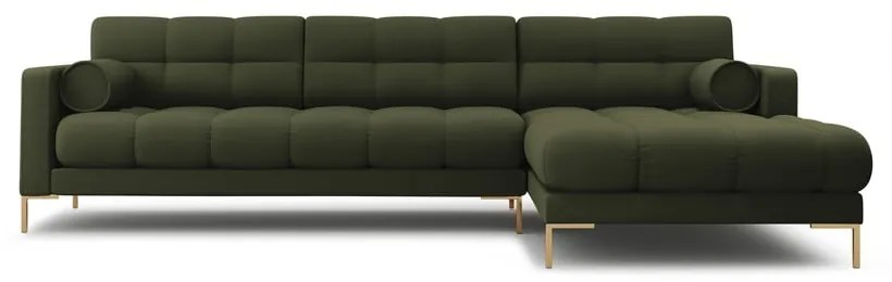 Зелен ъглов диван (десен ъгъл) Bali – Cosmopolitan Design