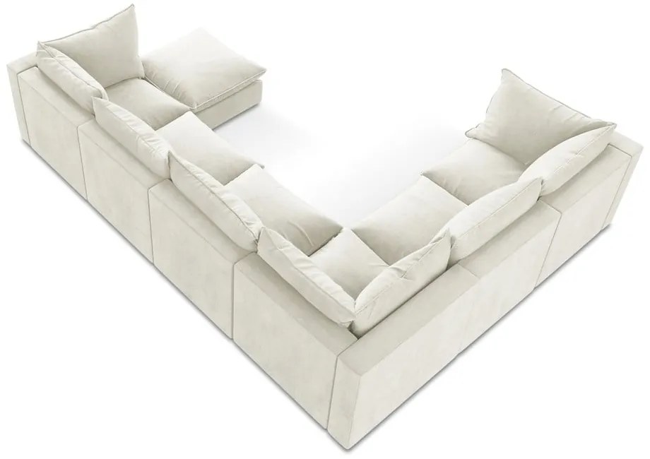 Бежов ъглов диван (ляв ъгъл/U форма) Manao – Makamii