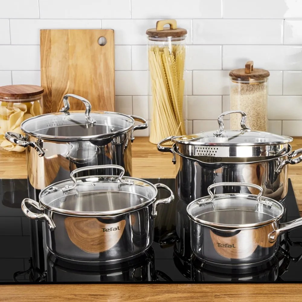 Комплект съдове 10 бр. от неръждаема стомана DUETTO+ G719SA55 – Tefal