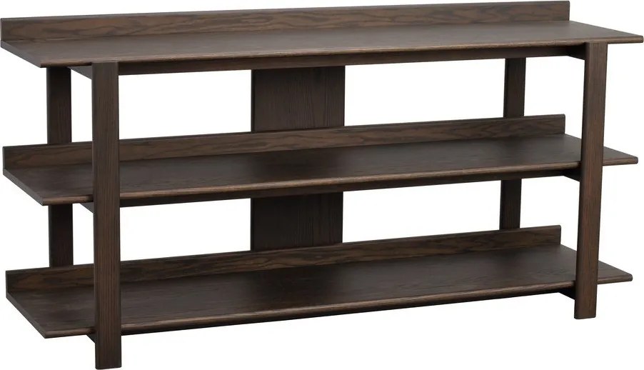 Конзолна маса с дъбов плот в тъмно естествен цвят 43x150 cm Kilian – Rowico