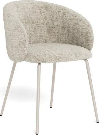 ЦЛЯРА Бежово (тъкан Juto 4)/сивобежова крака (кашмир) - МОДЕРЕН ТАПИЦИРАН СТОЛ ЛОФТ ЗА ДНЕВНА/ТРАПЕЗАРИЯ/ОФИС