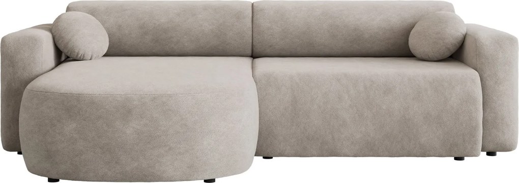 Ъглов диван Nicelo-Светло сиво