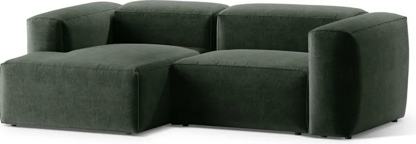 Зелен ъглов диван (ляв ъгъл) Bergamo – Cosmopolitan Design