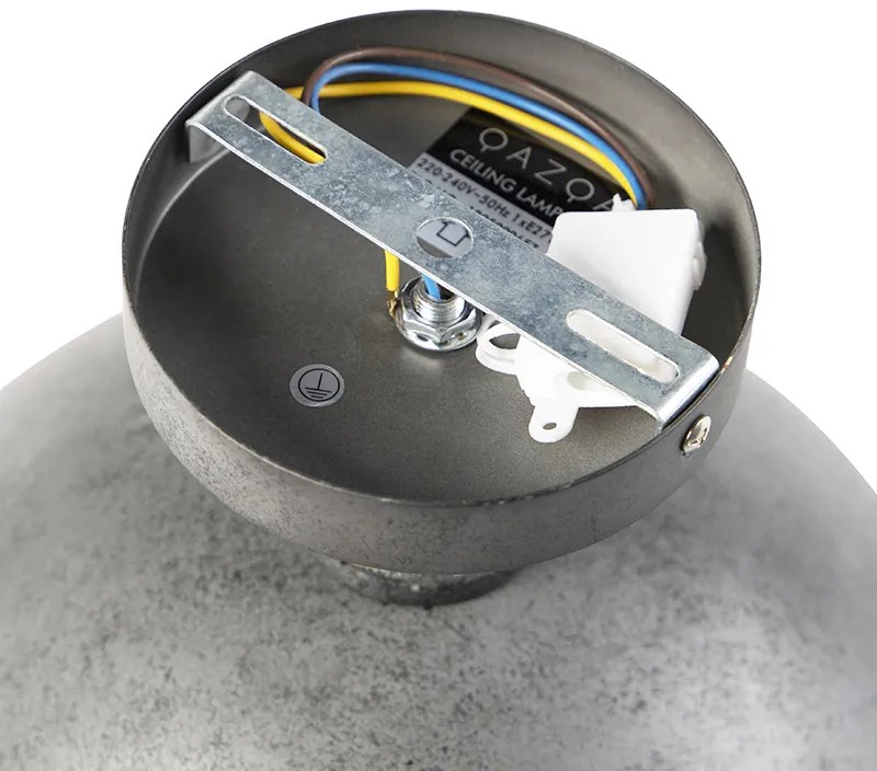 Индустриален плафон антично сребро 32 см - Course