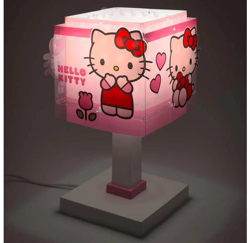 Dalber 73261 - LED детска лампа HELLO KITTY 1xG4/4W/230V розова