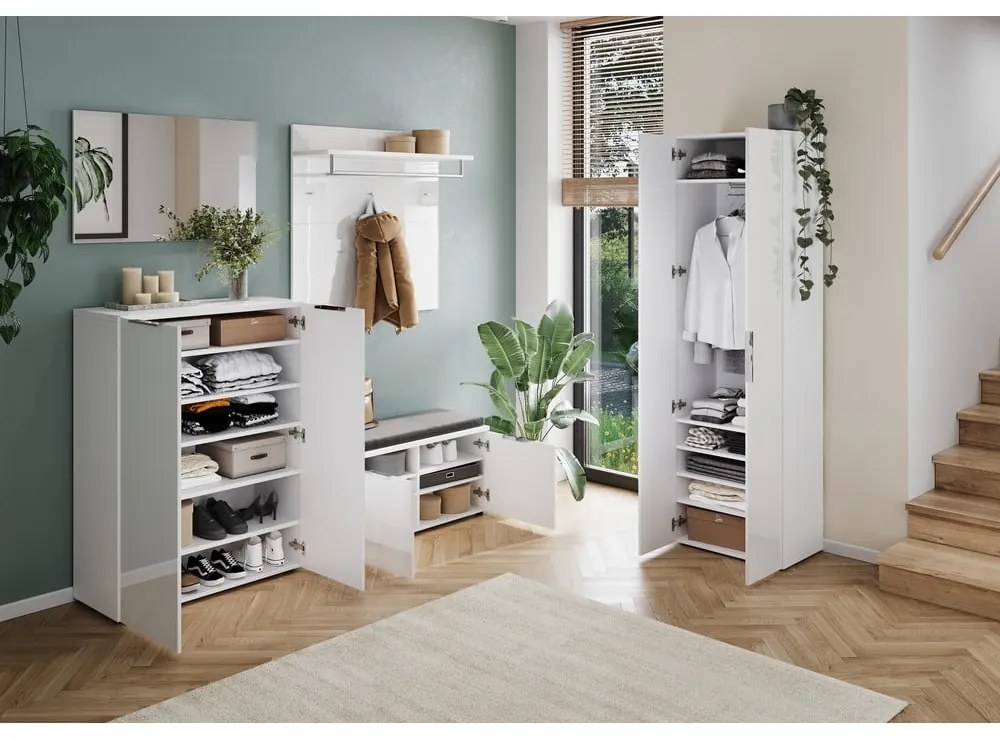 Бял гардероб 59x197 cm Genova – Germania