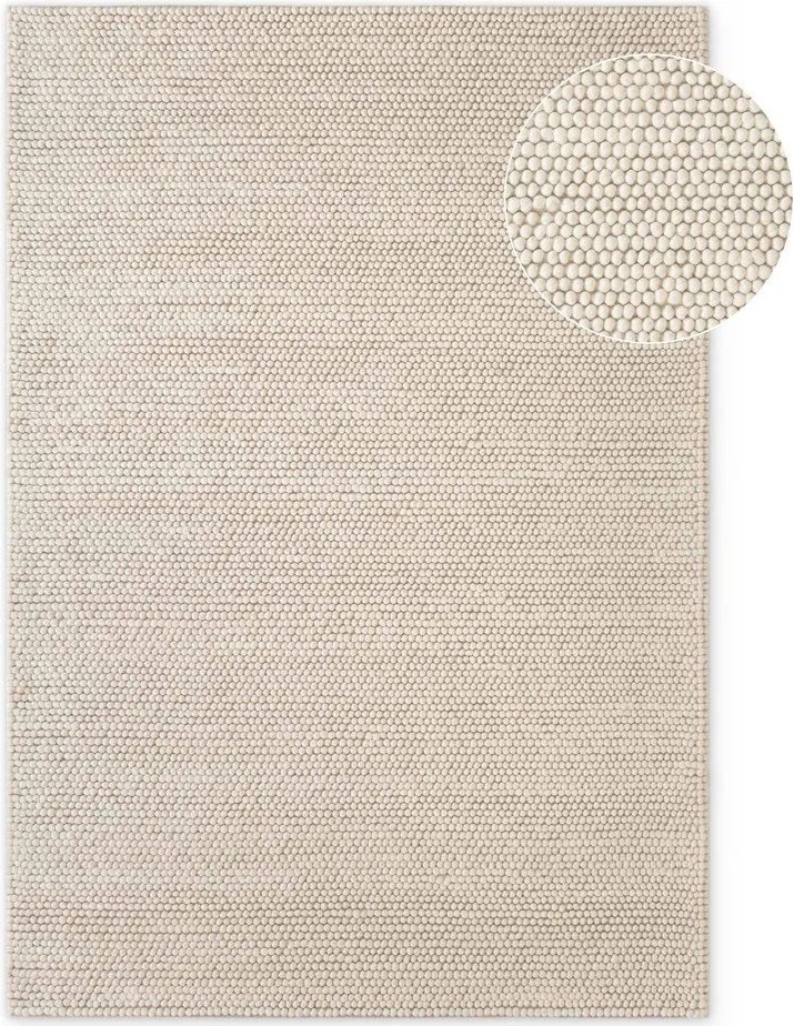 Кремав ръчно изработен вълнен килим 160x230 cm Richmond Diana – Ted Baker