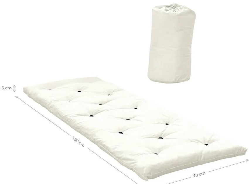 Сив матрак за футон 70x190 cm Легло в торба Grey - Karup Design