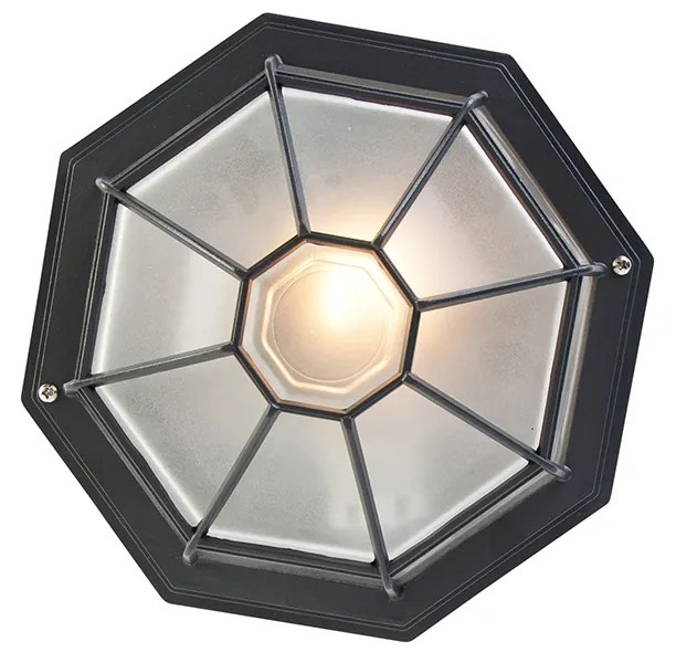 Рустикална таванна лампа тъмно сива 26.5 IP44 - Bri