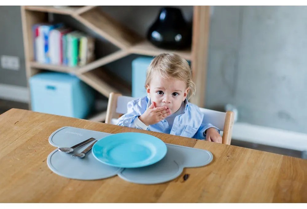 Тъмно сива силиконова подложка Cloud, 49 x 27 cm - Kindsgut