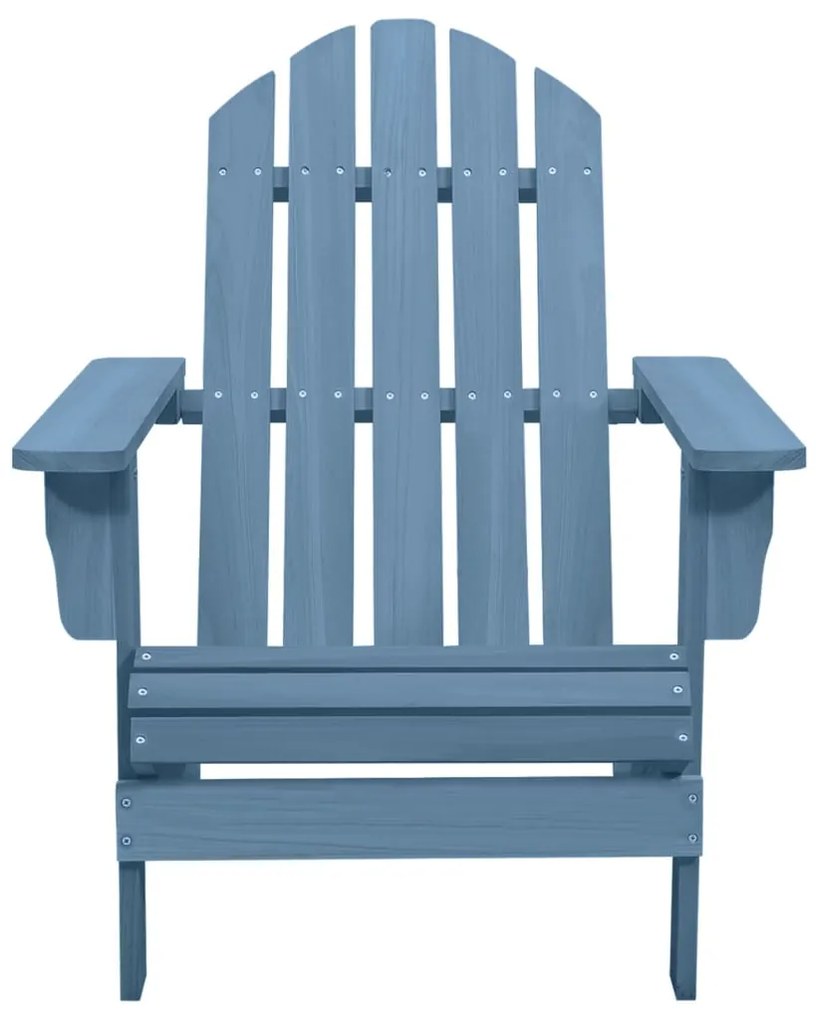 315875 vidaXL Градински стол "Адирондак", чам масив, син
