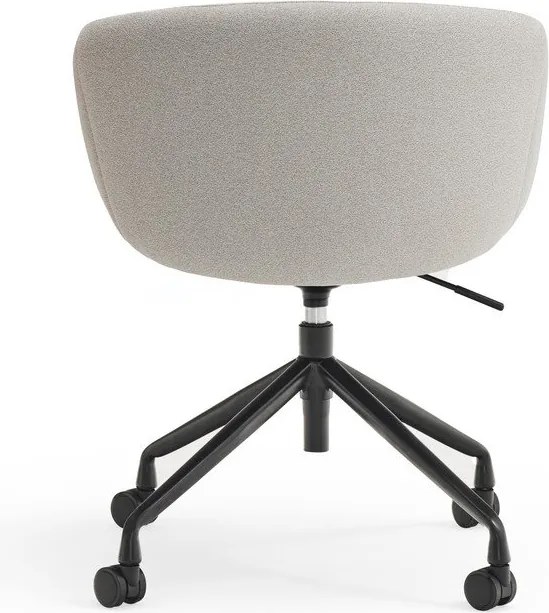 Светлосив тапициран офис стол Add – Teulat