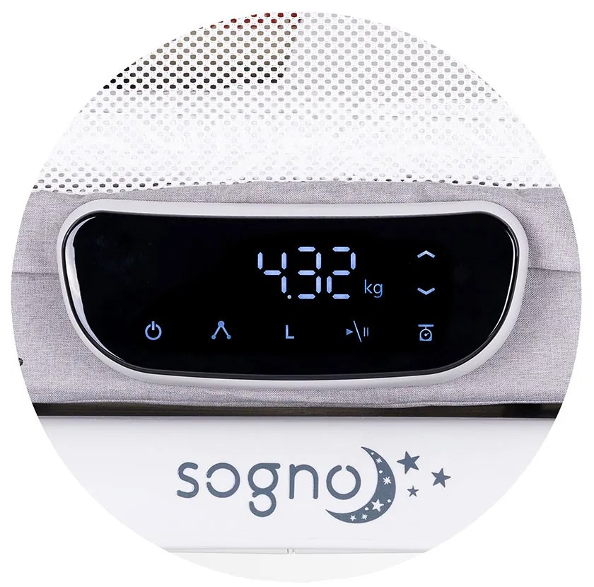 CHIPOLINO Мини кошара - кошче с LED дисплей SOGNO СИВА