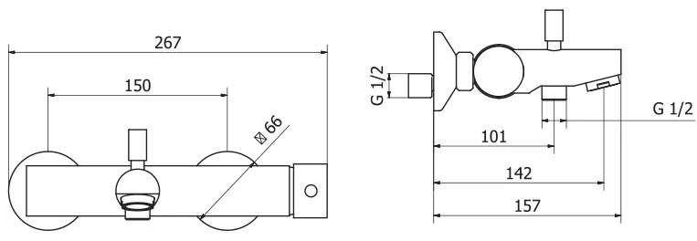 Смесител за баня TEOREMA NEW JABIL