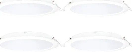 Aigostar - КОМПЛЕКТ 4xLED RGBW димируемо вградено осветително тяло MESH LED/18W/230V 2700K-6500K