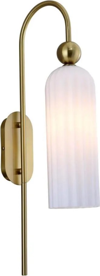 Аплик PIEGA 1xE14/40W/230V месинг/бяла