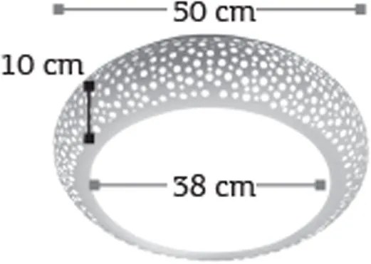 Лампа за таван InLight 42155-Диаметър: 30 cm