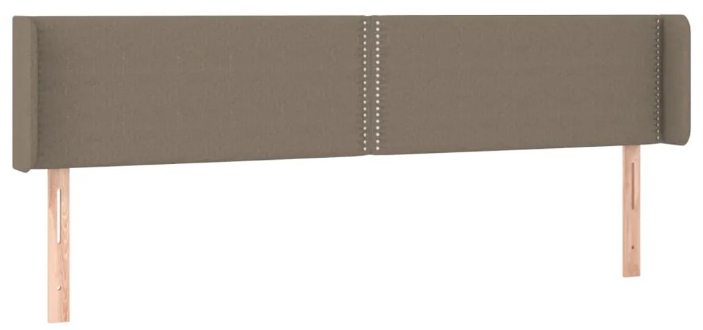 3118646 vidaXL Горна табла за легло, таупе, 183x16x78/88 см, плат