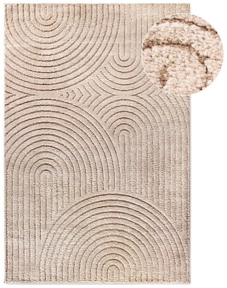 Кафяво-сив килим 80x120 cm Panglao New York Taupe – Elle Decoration