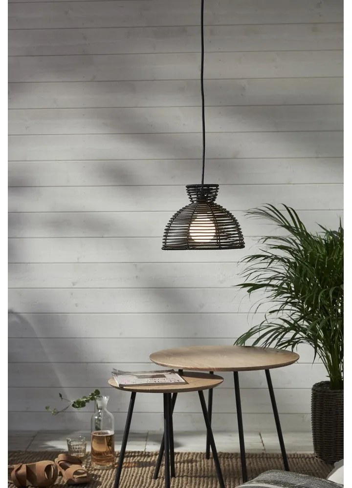 Черен външен абажур за таванно осветление, ø 26 cm Runde - Star Trading