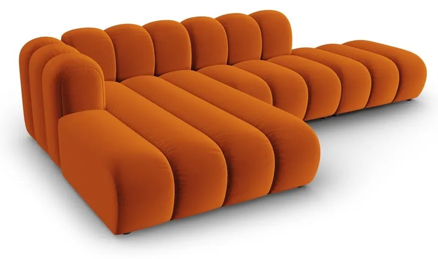 Оранжев ъглов диван (ляв ъгъл) Lupine – Micadoni Home