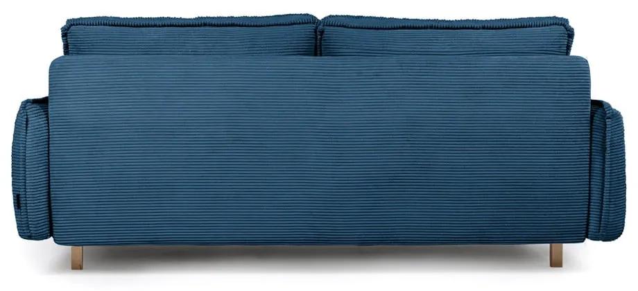 Син велурен разтегателен диван 218 cm Tori - Bonami Selection