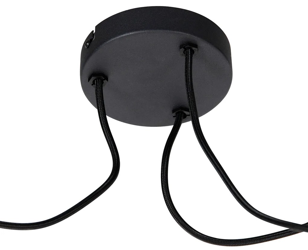 Интелигентна висяща лампа черна 3 светлини вкл. WiFi G95 - Cava