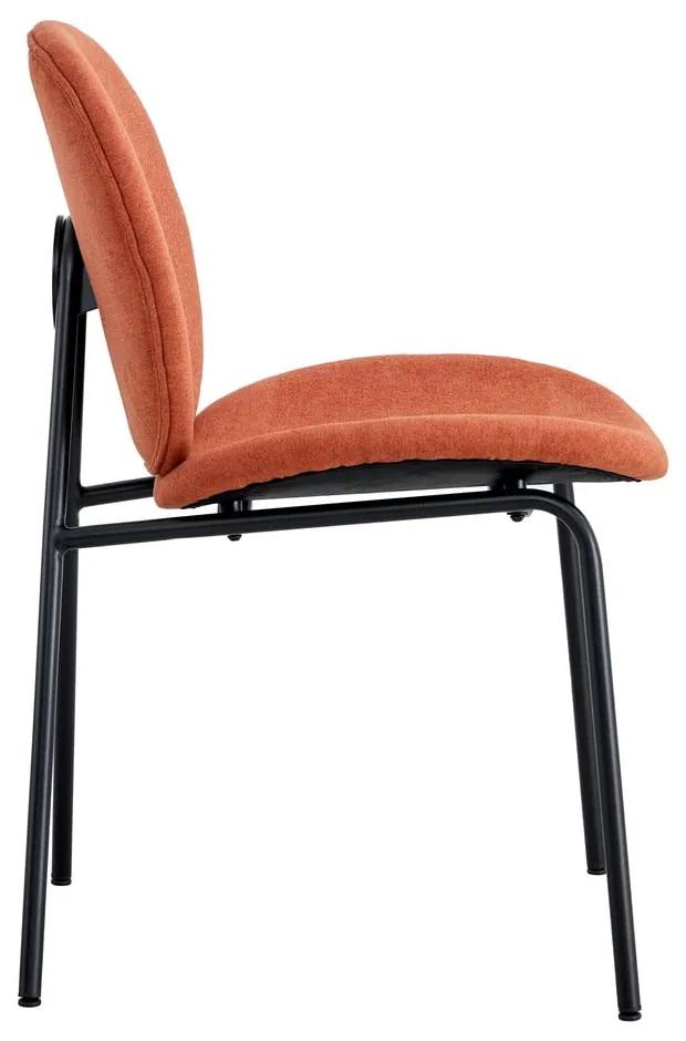 Трапезни столове в комплект от 2 броя в тухлен цвят Cori - Marckeric