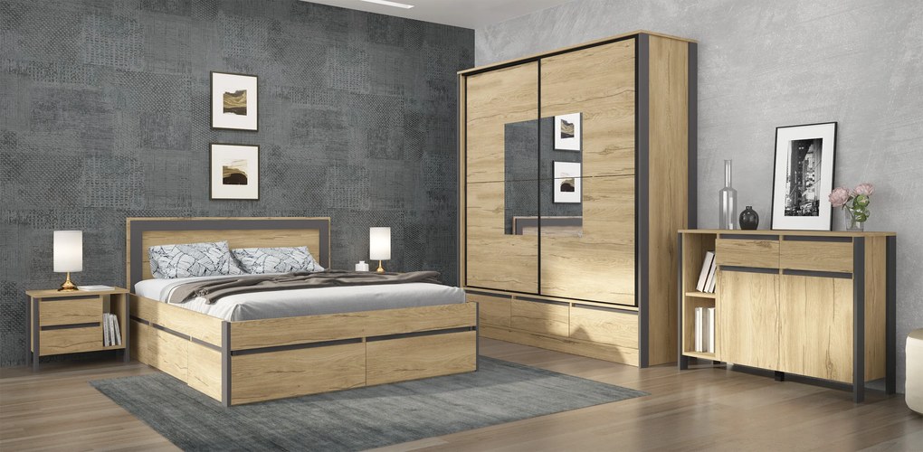 Спален комплект Соренто голд