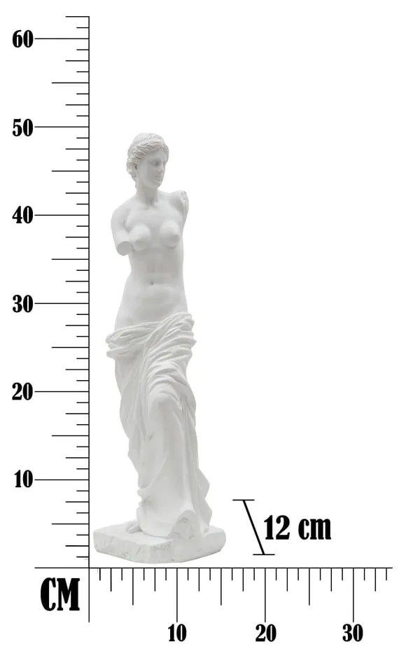 Бяла декоративна фигурка Statua Woman - Mauro Ferretti