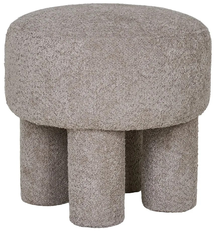 Светлосива табуретка от букле Perth – House Nordic