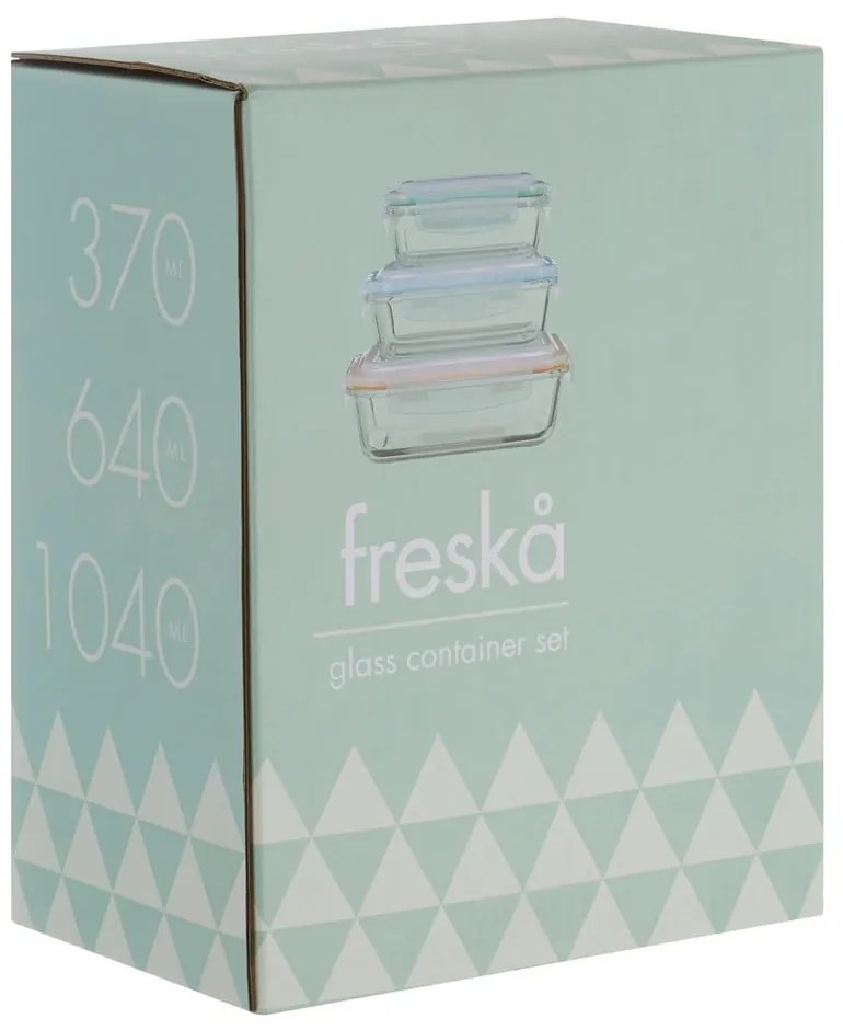 Стъклени и кутии за храна 3 бр Freska - Premier Housewares