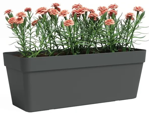 Самополиваща се саксия за цветя от рециклирана пластмаса 50 cm Capri – Artevasi