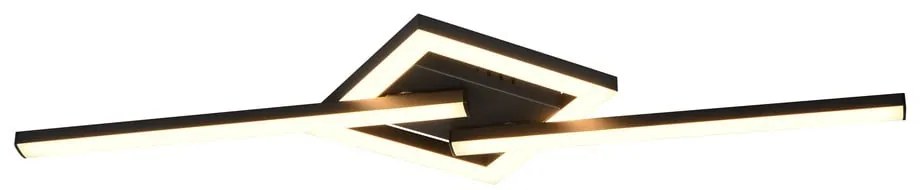 Черна LED светлина за таван 16x54 cm Viale - Trio