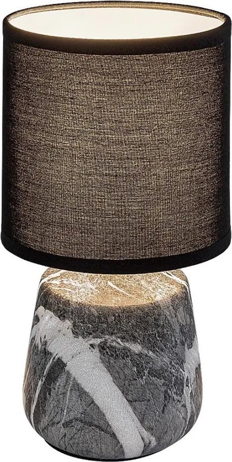 Rabalux 74066 - Настолна лампа NALISA 1xE14/40W/230V черна/мраморен декор